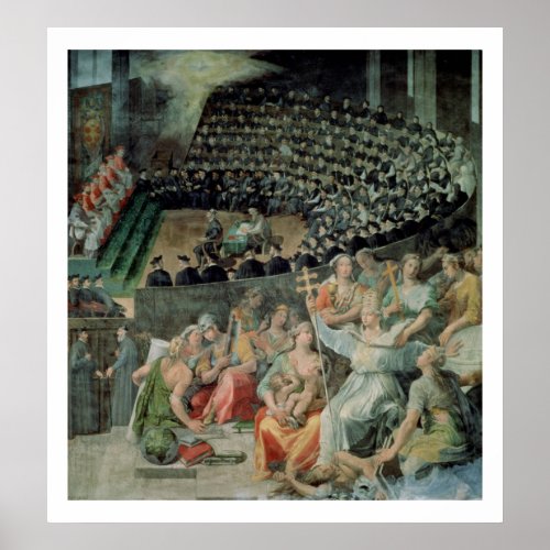 The Council of Trent 1588_89 fresco Poster