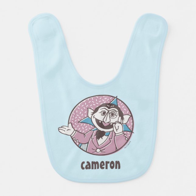 The Count | You Can Always Count On Me Baby Bib (Front)