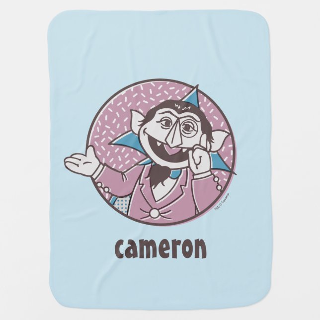 The Count | You Can Always Count On Me Baby Blanket (Front)
