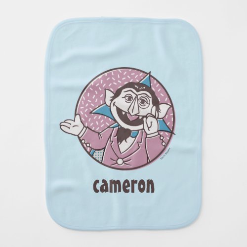 The Count  You Can Always Count On Me Baby Burp Cloth