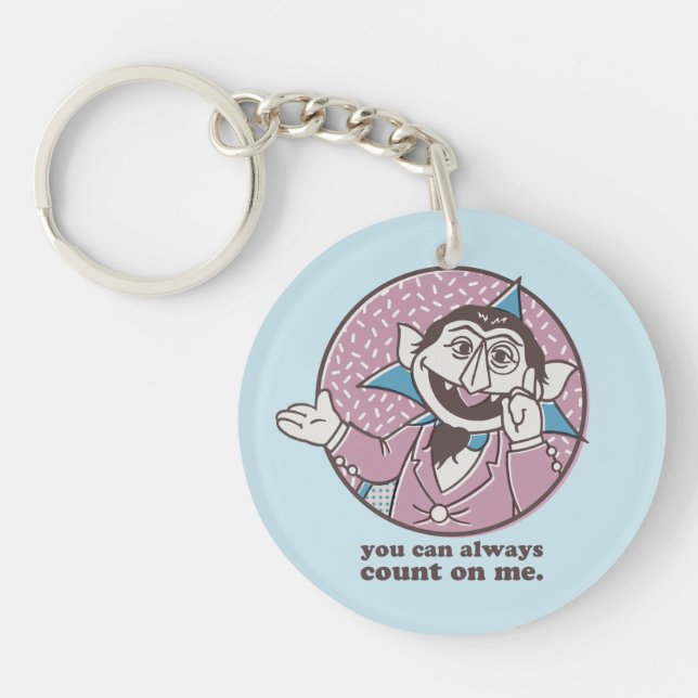The Count | You Can Always Count On Me Keychain (Front)