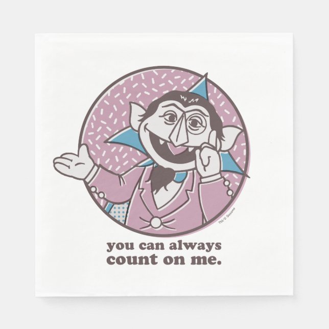 The Count | You Can Always Count On Me Napkins (Front)