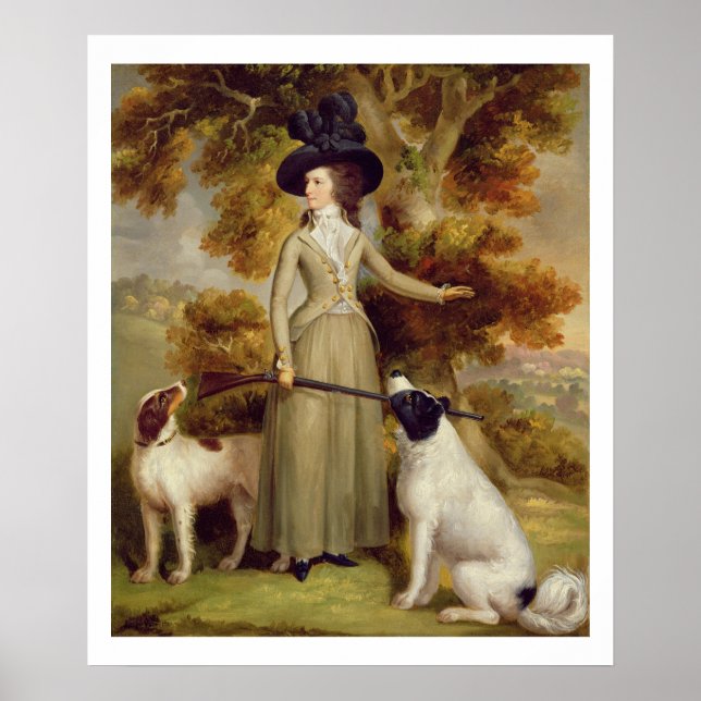 The Countess of Effingham with Gun and Shooting Do Poster (Front)