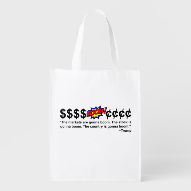 The Country Is Gonna Boom Grocery Bag (Front)