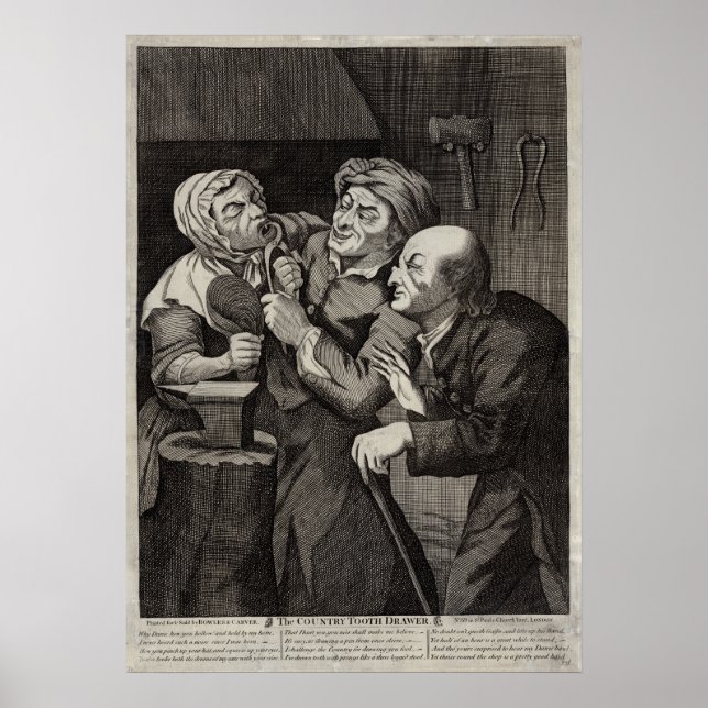 The Country Tooth Drawer Antique Dentist Poster (Front)