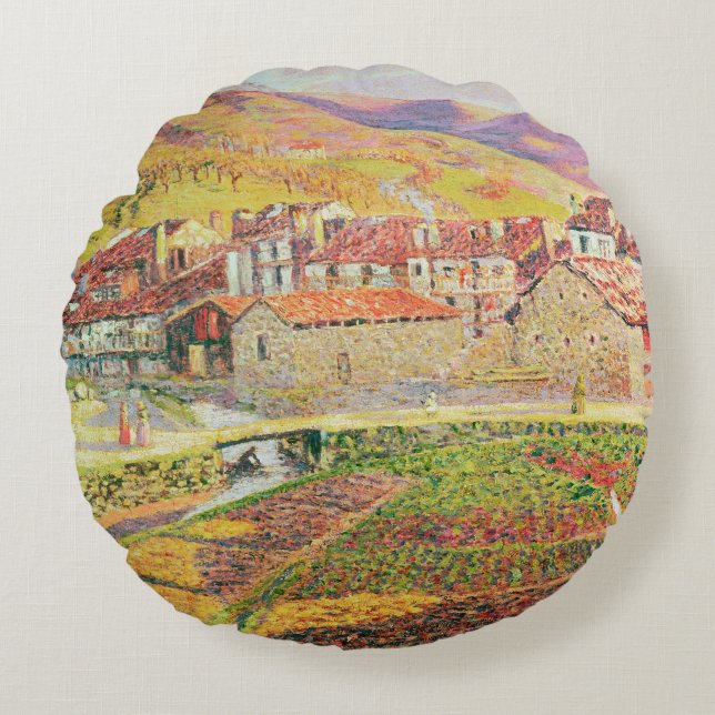 The Countryside Round Pillow (Front)
