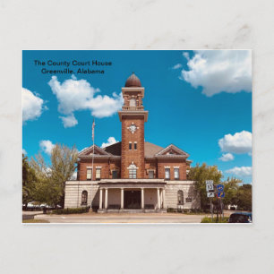 The County Courthouse, Greenville, Alabama Postcard