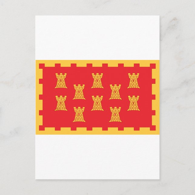 The County Flag of Greater Manchester Postcard (Front)