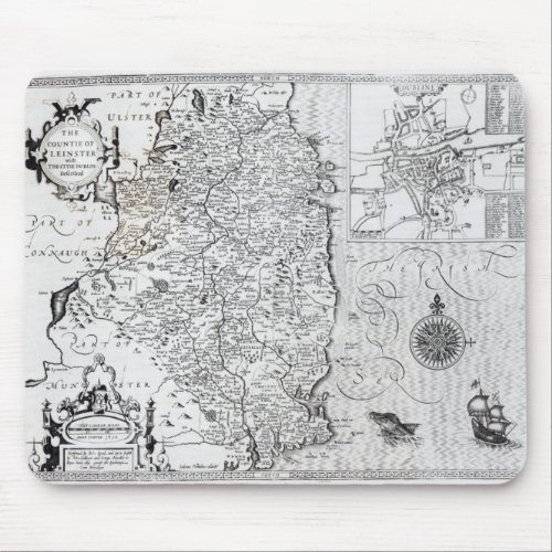 The County of Leinster with the City of Dublin Mouse Pad