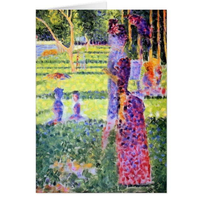 The Couple by Georges Seurat, Vintage Pointillism (Front)
