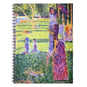 The Couple by Georges Seurat, Vintage Pointillism Notebook