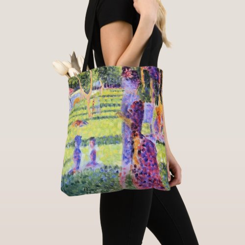 The Couple by Georges Seurat Vintage Pointillism Tote Bag