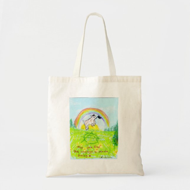 The Courageous Heart Anarchist Goat Tote Bag (Front)