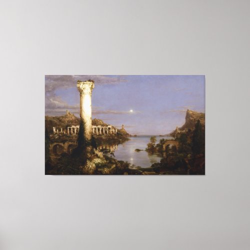 The Course of Empire Desolation by Thomas Cole Canvas Print