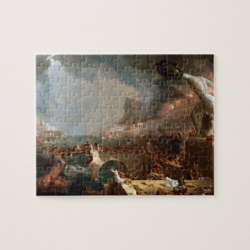 The Course of Empire Destruction by Thomas Cole Jigsaw Puzzle