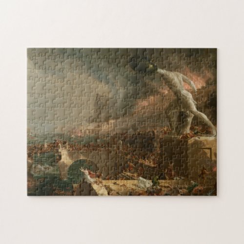 The Course of Empire _ Destruction by Thomas Cole Jigsaw Puzzle