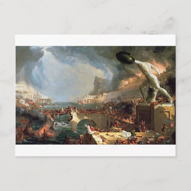The Course of Empire: Destruction by Thomas Cole Postcard (Front)
