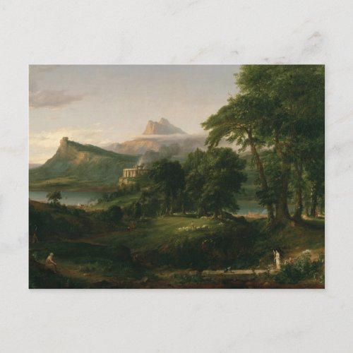 The Course of Empire The Arcadian by Thomas Cole  Postcard