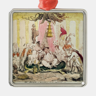 The Court at Brighton a la Chinese, 1816 Metal Ornament