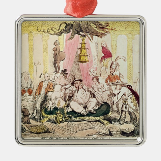 The Court at Brighton a la Chinese, 1816 Metal Ornament (Front)