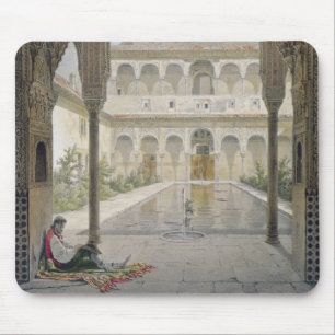 The Court of the Alberca in the Alhambra, Granada, Mouse Pad