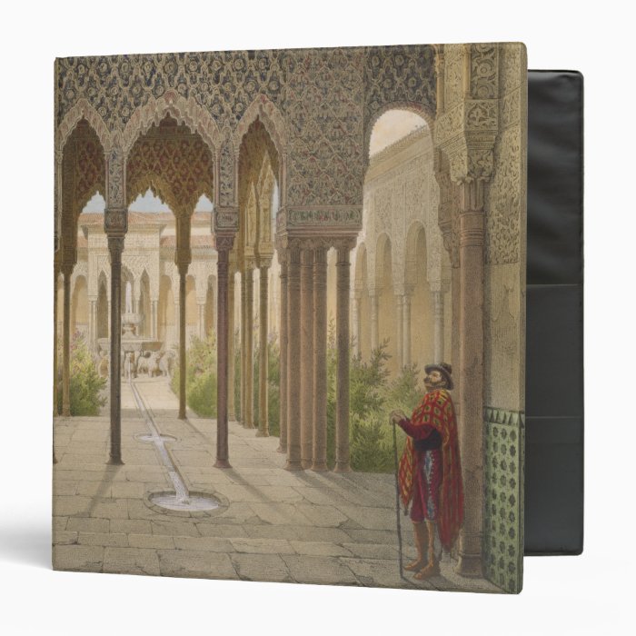 The Court of the Lions, the Alhambra, Granada, 185 3 Ring Binder