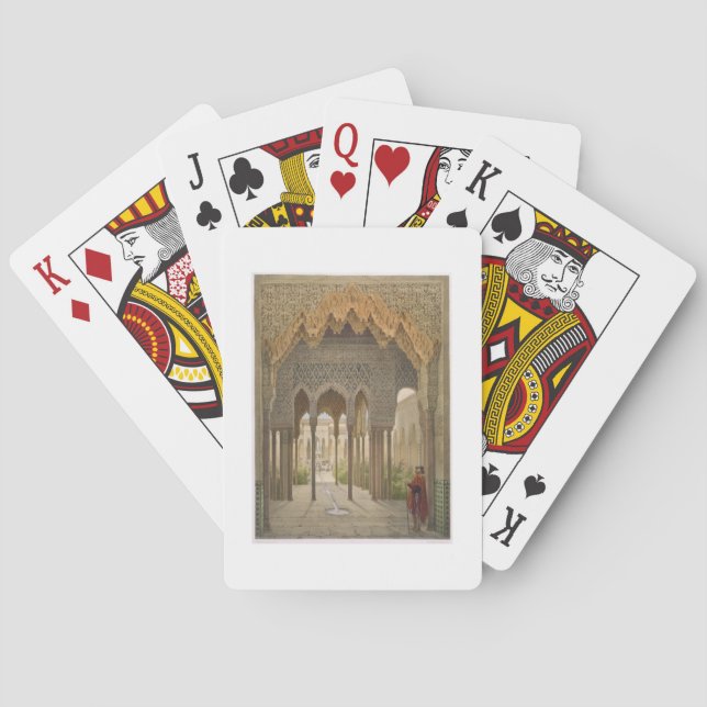 The Court of the Lions, the Alhambra, Granada, 185 Poker Cards (Back)