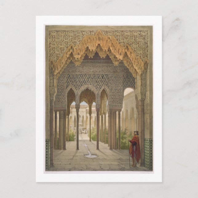 The Court of the Lions, the Alhambra, Granada, 185 Postcard (Front)