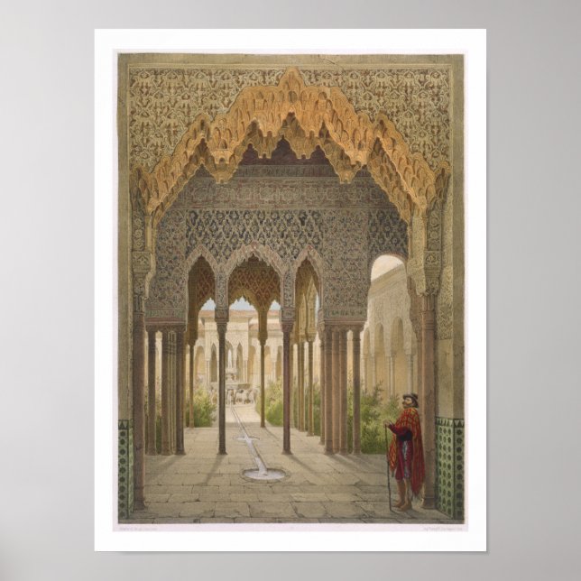 The Court of the Lions, the Alhambra, Granada, 185 Poster (Front)