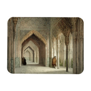 The Court Room of the Alhambra, Granada, 1853 (lit Magnet