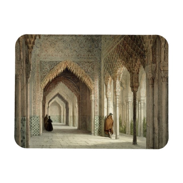 The Court Room of the Alhambra, Granada, 1853 (lit Magnet (Horizontal)