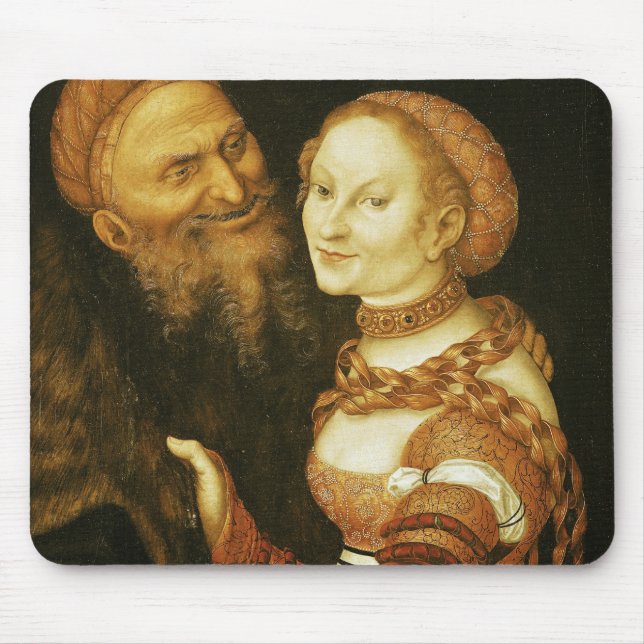 The Courtesan and the Old Man, c.1530 Mouse Pad (Front)