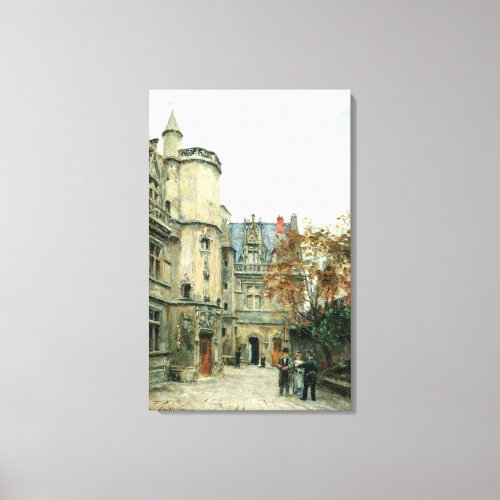 The Courtyard of the Museum of Cluny c1878_80 Canvas Print