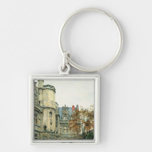 The Courtyard of the Museum of Cluny c1878_80 Keychain