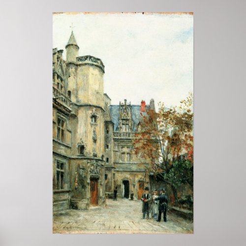 The Courtyard of the Museum of Cluny c1878_80 Poster