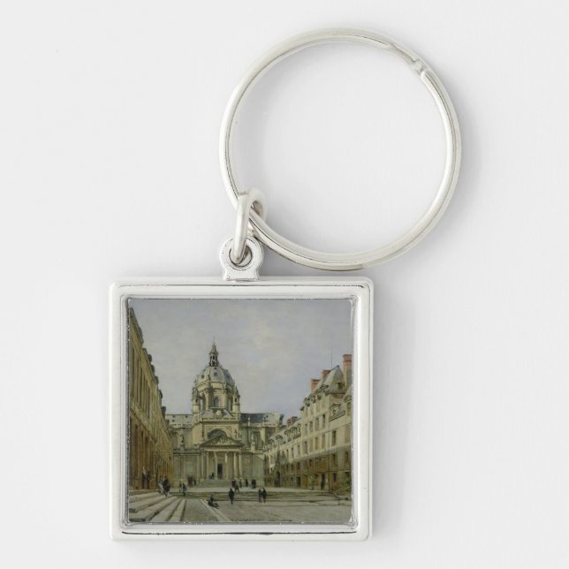 The Courtyard of the Old Sorbonne, 1886 Keychain (Front)