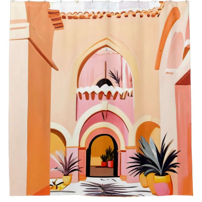 The Courtyard Shower Curtain (Front)