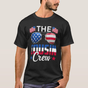 The Cousin Crew USA Flag Sunglasses Family Matchin T-Shirt