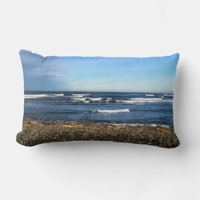 The Cove at Seaside, Oregon Lumbar Pillow (Front)