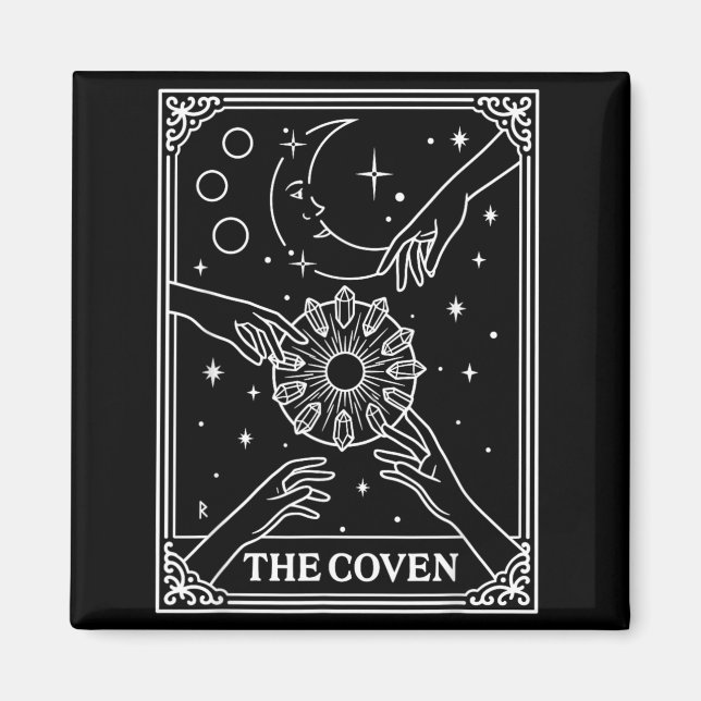 The Coven Bride Bach Crew Wedding Gothic Magnet (Front)