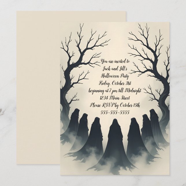 The Coven Halloween Party Invitation (Front/Back)