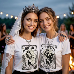The Coven Witchy Tarot Card Bachelorette Party T-Shirt