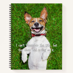 The Cover Had a Dog on It Notebook