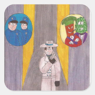 The cover of Bullets Bourbon #1 Stickers! Square Sticker