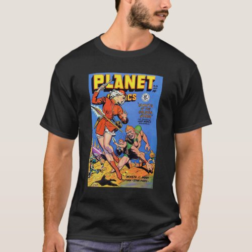 The cover of Planet Comics 55  Vintage Comic T_Shirt