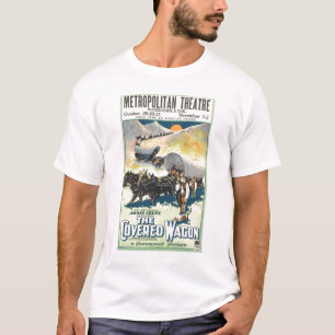 The Covered Wagon vintage 1923 film poster T-shirt