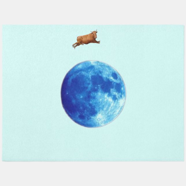 The Cow Jumped Over The Moon Area Rug (Front)