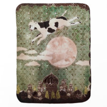 "The Cow Jumped over the moon" baby blanket