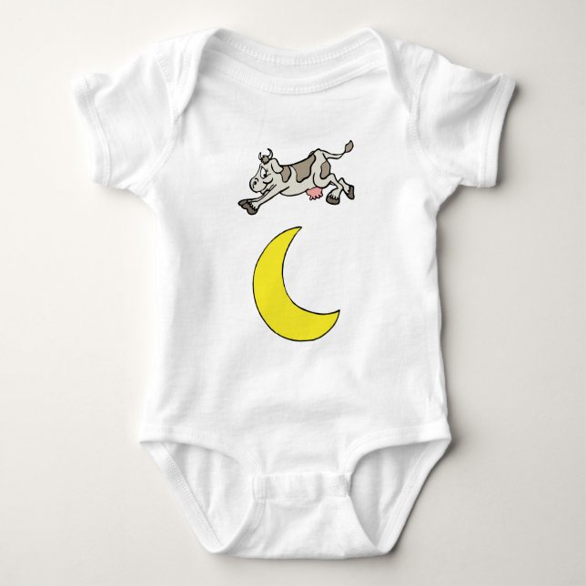 The Cow Jumped Over The Moon Baby Bodysuit (Front)