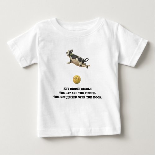 The Cow Jumped Over The Moon Baby T_Shirt